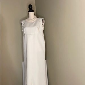 Off white formal gown.